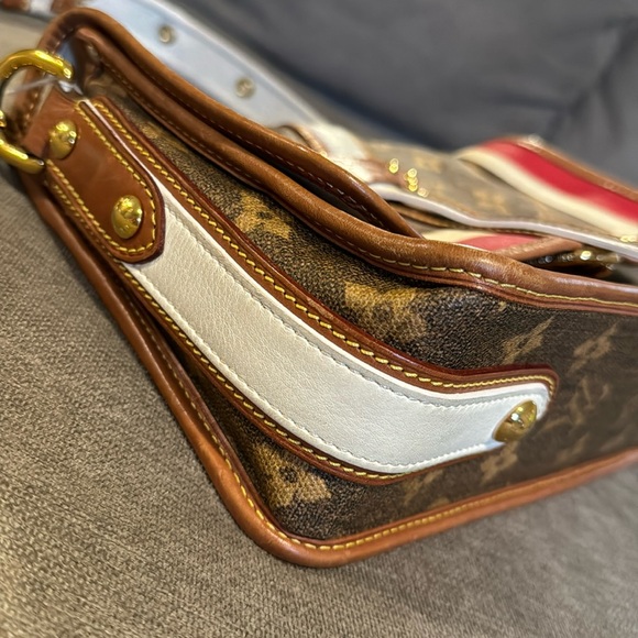 LOUIS VUITTON TISSE PORTE RAYURES Shoulder  Handbag - Picture 4 of 12